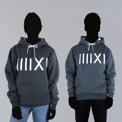 IIIIXI Grey Hoodie - Chest